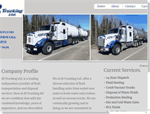 Tablet Screenshot of jbtruckingltd.com